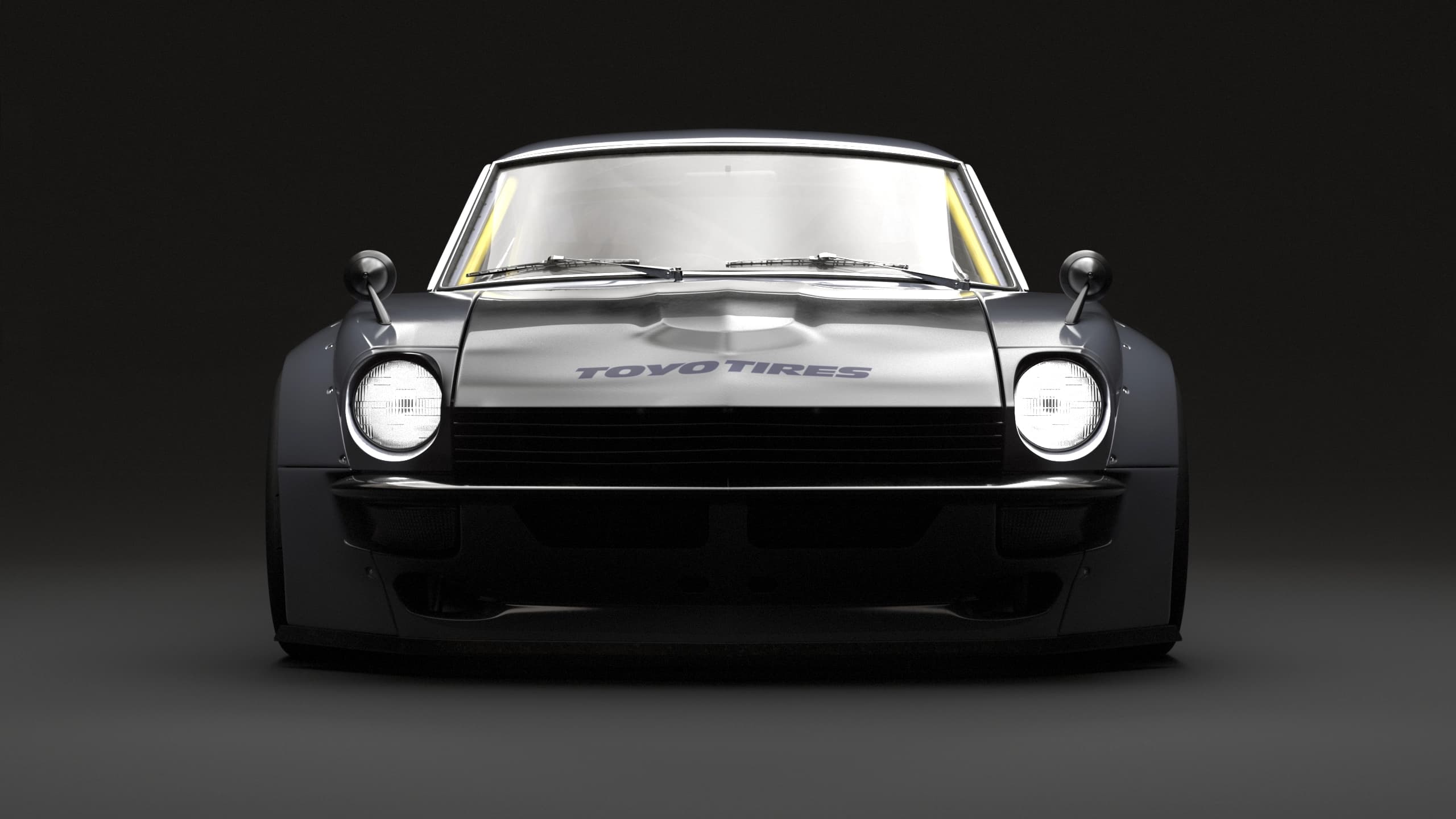 Datsun 240Z personalizzata, vista posteriore